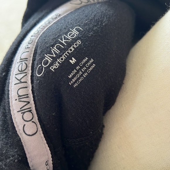 Calvin Klein Peformance Women’s Black Cropped Pullover Hoodie Sz M - Picture 4 of 5